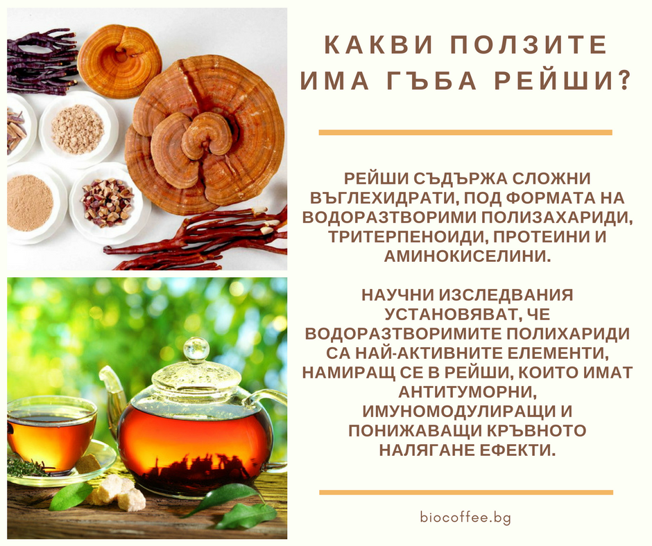 Кафе с гъба Рейши